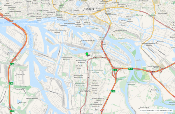 21107 Hamburg, Halle/Lager/Produktion zur Miete | Umgebungskarte 3 | Jacobi Immobilien